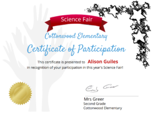 Certificate of Completion