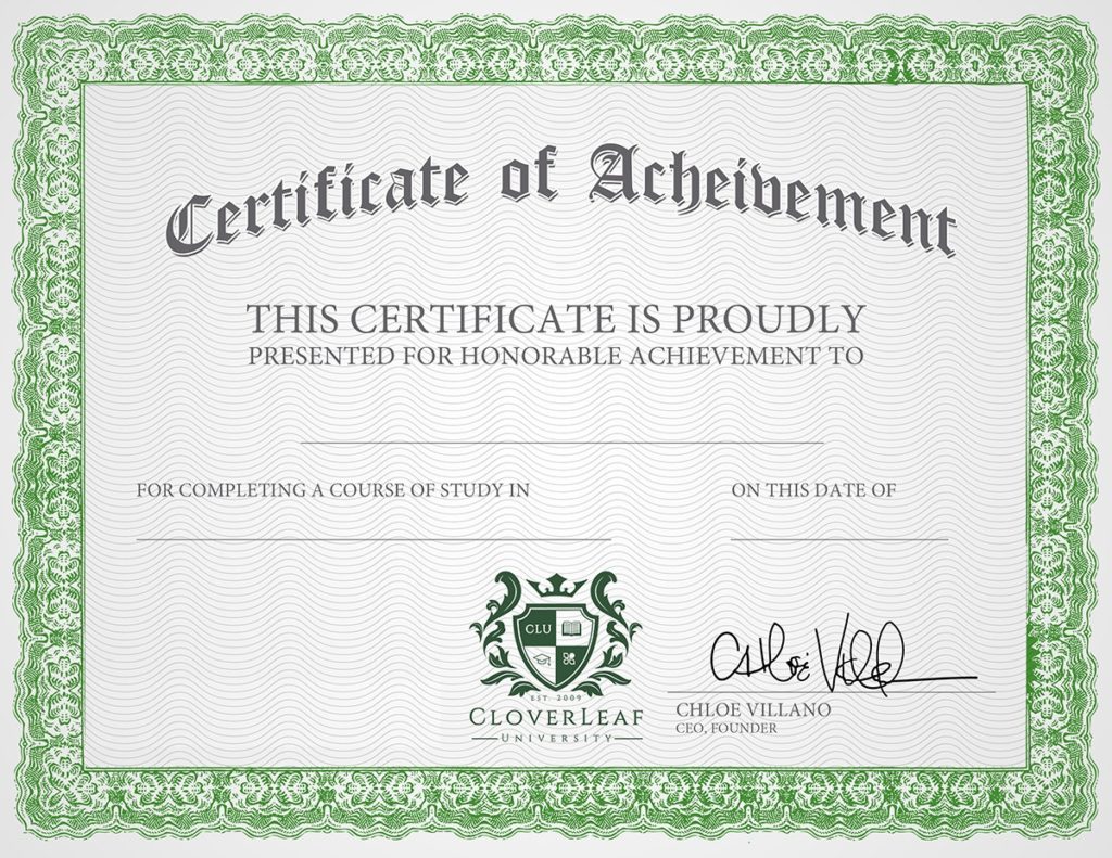 Honorable Achievement Template