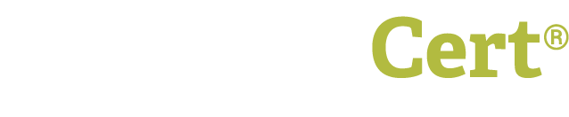 Simple Cert logo white.